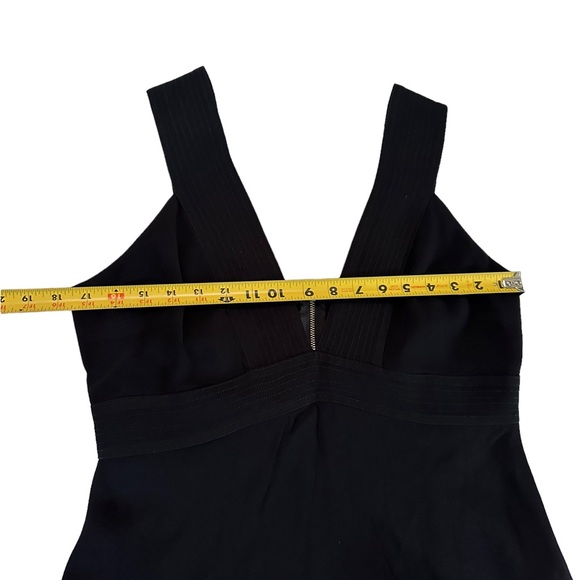 Trouvé Black V-neck Plunging Neckline Back Zipper Top Size M - Picture 13 of 17